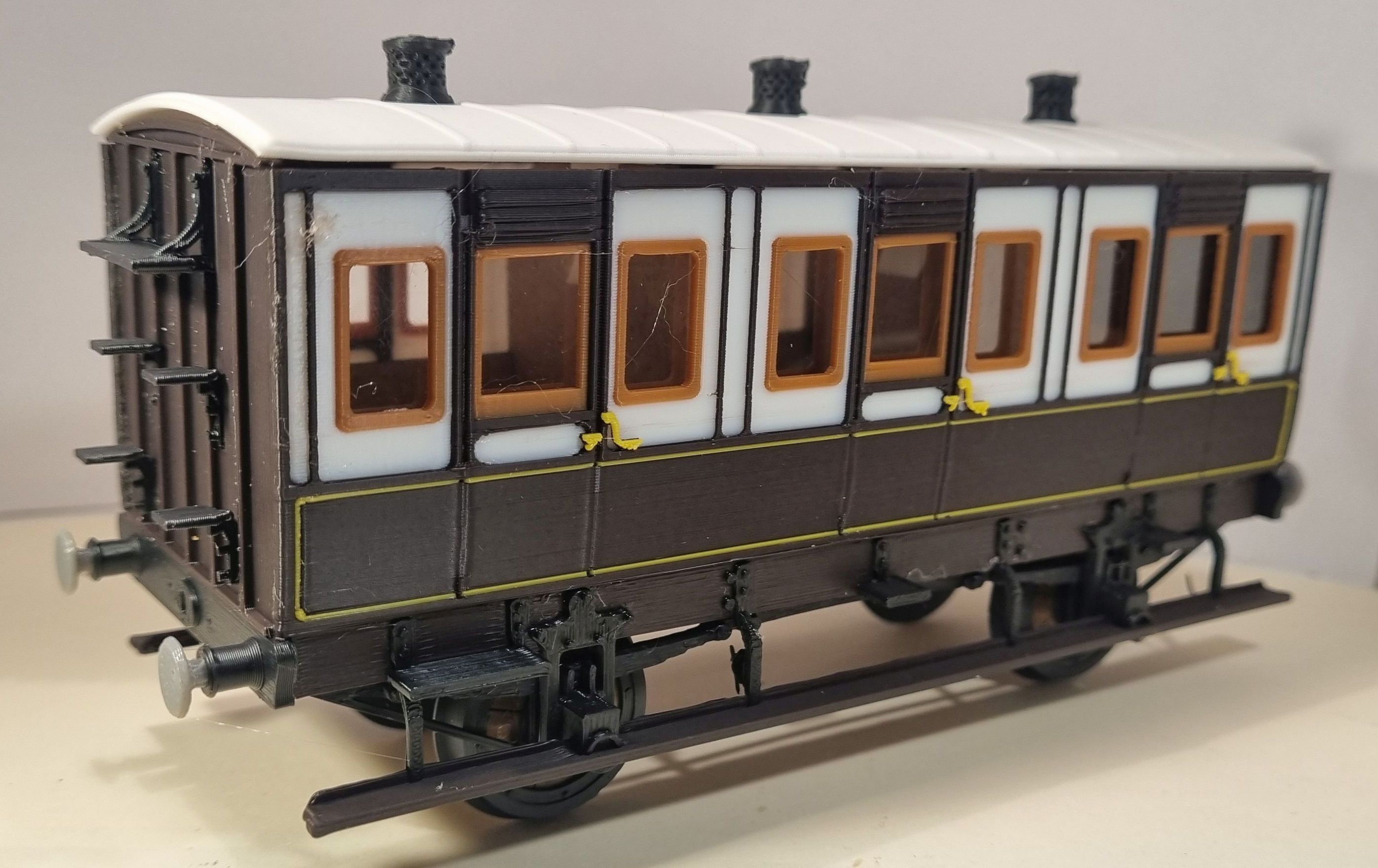 LNW707 3 compartment 1st for 7mm scale