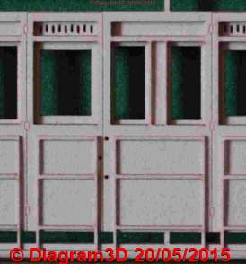 Lasercut panels in 4mm scale, links to GN04-D245